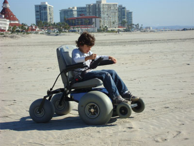 Free beach wheelchairs in San Diego makes the beach more accessible for special needs families