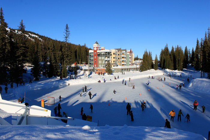 skating and ice hockey at silver star