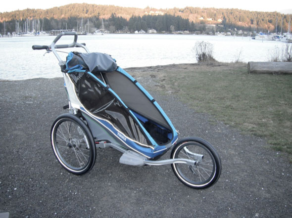 thule single bike trailer