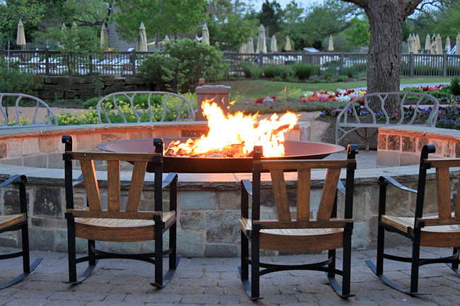 Hyatt Regency Lost Pines Resort and Spa in Austin Texas wheelchair accessibility at the fire pit