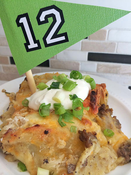 seahawks game day sour cream enchiladas recipe