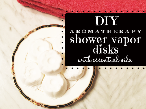 DIY shower steamers vapor disks with essential oils
