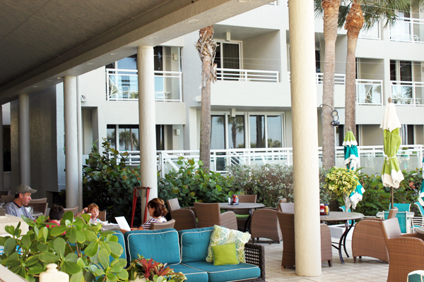 Pool handicap accessibility - restaurants at resort at longboat key club.