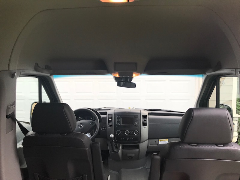 sprinter van conversion - front seats